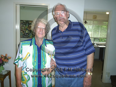 B.K.Drinkwater and the Widow of M.J.Hibberd in April 2005